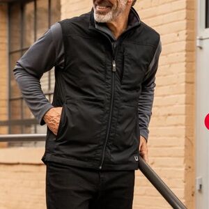 Scottevest RFID Men's Black Vest with Pockets size XL euc